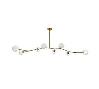 Lustre scandinave créatif en forme de branche d'arbre, lampe moléculaire simple et moderne en forme de lune magique, lampe de salon, lampe de salle à manger, lampe de chambre à coucher - Doré.