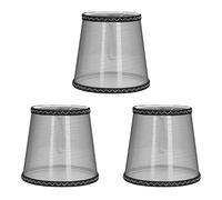 Lustre Shades Light Covers Lamp Shades Set Of 3, Modern Bell Lamp Shades Clip on for Floor Chandelier Pendant Light Remplacement