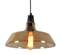 Lustre Simple et créatif de Style Nordique, Suspension en Verre à Haute Transmission, Base E27, Suspension à tête Unique, Hauteur réglable pour l'intérieur, pour îlot de Cuisine, Salle à Manger,
