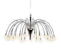 Lustre Spoutnik Romantique élégant avec Source Lumineuse, Suspension G4 en Cristal gypsophile pour Feux d'artifice, Compatible avec Salle à Manger, Salon, îlot de Cuisine, Ferme (lumière cha