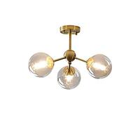 Lustre Spoutnik Traditionnel 5 lumières brossées en Laiton brossé Lustre du Milieu du siècle luminaire de Plafond en Or, Pendant Plafond à LED Made in China