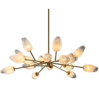 Lustre Sputnik en or luxueux du milieu du siècle, branches, plafonnier semi-encastré, luminaire suspendu G9, compatible avec la à et la salle à manger,Lustres