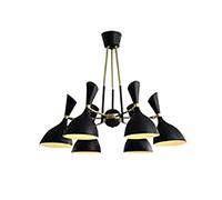 Lustre Sputnik, plafonnier Moderne à LED en Forme de Corne de Fer, Suspension Semi-encastrée Compatible avec Chambre, Couloir, Bar, Cuisine, Salle de Bain (L, 70 x 54 cm)