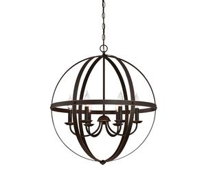 Lustre Stella Mira Bronze 6 Ampoules Westinghouse