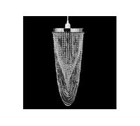 Lustre suspendu - vidaXL - Crystal - 22 x 58 cm - E27 - LED - Intérieur
