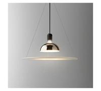 Lustre Suspendu de Restaurant en Forme d'OVNI, Design Nordique, luminaire décoratif d'intérieur, idéal pour Une Table de café ou Un café (argenté, 60 cm)