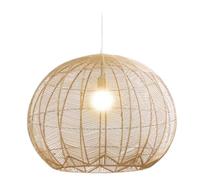 Lustre suspendu d'intérieur rustique, lampe suspendue unique pour bar à petit-déjeuner, abat-jour rond en forme de boule, luminaire suspendu d'ambiance romantique pour chambre à coucher, éclairage de