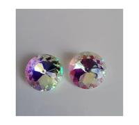 Lustre suspendu en cristal à facettes AB, prismes solaires, 30mm, 2 pièces