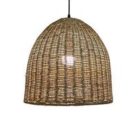 Lustre Suspendu en rotin Style Ferme, Grand luminaire Suspendu rétro bohème pour entrée, Lampe Suspendue Vintage Rustique pour Chambre, Salon, Couloir, Cuisine