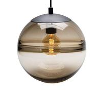 Lustre Suspendu en Verre, Suspension Ronde à 1 lumière avec Abat-Jour en Verre Clair, Cordon réglable, luminaire pour îlot de Cuisine, idéal pour la Cuisine et la Salle à Manger (7,87 po, Bleu) (tran