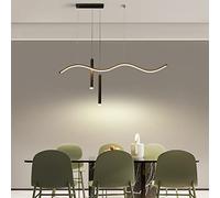 Lustre suspendu moderne à LED, lampe à suspension, table à manger, projecteur à intensité variable, lustre design, plafonnier moderne de cuisine, hauteur réglable avec télécommande, lampes de bureau