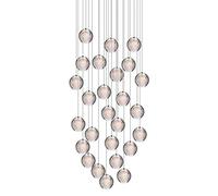 Lustre Suspendu Moderne en Cristal Goutte de Pluie plafonnier Lampe luminaire Suspendu réglable pour Salle à Manger Salle de Bain Chambre Salon-Blanc argenté. Vision du Jour de Commémoration des 5