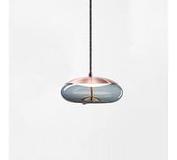 Lustre Suspendu postmoderne en Verre, Lampe Suspendue de Luxe à tête Unique, Cercle géométrique