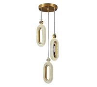 Lustre Suspendu pour îlot de Cuisine, Mini luminaires Suspendus Modernes à LED dorés pour Chambre à Coucher, Couloir, entrée, îlot de Cuisine, pour la Maison