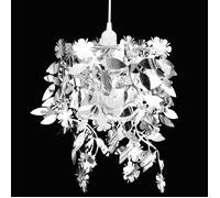 Lustre suspendu - vidaXL - 21,5 x 30 cm - Argenté - Paillettes - 3 ampoules E14