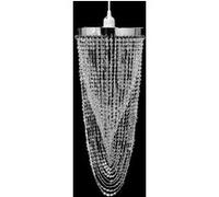 Lustre suspendu - vidaXL - Crystal - 22 x 58 cm - E27 - LED - Intérieur Incolore G