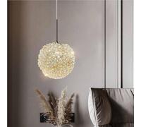 Lustre Suspendu Vintage en Cristal avec Base G9, luminaire Suspendu à Une tête, Style Globe, luminaire Suspendu Vintage à Cordon réglable, pour Salle à Manger, Salon, Chambre à Coucher (12 cm),