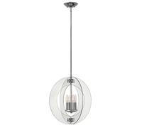 Lustre Suspension Chrome B 47,8 CM Lumière pour Salle à Manger 4 à Flammes