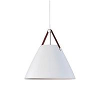 Lustre, Suspension Moderne de Couleur Nordique pour îlot de Cuisine, Lampe à tête Unique en Fer forgé pour Couloir d'invités, Corde réglable, Base E26/E27, luminaire Suspendu pour Chambre à Coucher