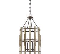 Lustre Suspensions D 38,2 CM Plafonnier Rustique Noir Cuisine