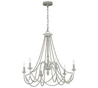 Lustre Suspensions Lampe Salle à Manger Acier Bois Gris 6-Flammig Salon