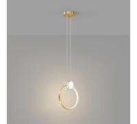 Lustre, Tout en cuivre MI-NI, Anneau de Lustre en Cristal, LED Tricolore - - Suspension Tendance, Chevet, décoration Murale, plafonnier, luminaires réglables. 99 .99