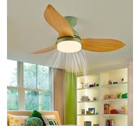 Lustre Ventilateur de Plafond 6 Vitesses Silencieux Salon Ventilateur Plafond avec Lumiere Led Dimmable Réversible Plafonnier avec Ventilateur avec Télécommande Plafonnier Ventilateur Chambre-C||122CM