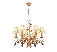 Lustre Vintage Country américain E14, Lustre Art déco de Style Rustique créatif, Lampe de Salle à Manger, pour Salon Chambre B&B Lampes de Table à Manger et lanternes,6 têtes