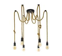 Lustre Vintage Rustique Corde 6 Lumières GL0494