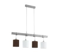 Lustre Vintage Rustique En Bois 4 Lumières GL0491
