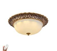 Lustres, 20 Pouces, 24 Led En Bronze Huilé À Intensité Variable, Pour Cuisine, Chambre À Coucher, Salle Den, Plafonnier Led Encastré D'Intérieur, 3 Couleurs, Ge 40 X 15 Cm/Bronze/30*15Cm (12*6 Pouces)