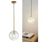 Lustres à Bulles, Plafonniers Encastrés à Bulles De Murano Soufflés à La Main avec Ampoules LED, Lustre à économie D’énergie Plafonnier pour Salon Chambre Couloir Home Stu, Gold-5, 15 * 15 * 38