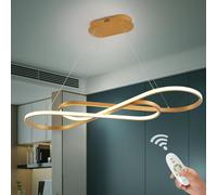 Lustres à Dorés Pour Luminaire de Salle à Manger, Luminaire Suspendu à LED Moderne, éclairage Pour îlot de Cuisine, Lustre au Dessus de la Table, Suspension à Hauteur Réglable et à Intensité Variable