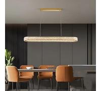 Lustres en Cristal de Luxe pour la Maison, éclairage LED doré pour Salon et Salle à Manger, décoration, suspensions Lumineuses, luminaires de Plafond