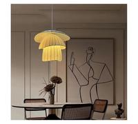 Lustres Japonais Modernes en Soie pour Salon, Salle à Manger, Chambre à Coucher, décoration d'intérieur, luminaires Suspendus Nordiques (lumière Chaude, 40 cm de diamètre)