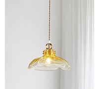 Lustres LED, Luxe léger Luxe en Verre d'art Post-Moderne Lustre en Verre Moyen français Baies Baie vitrée baigne Simple Balcon Coucher Coucher lit Lampe Suspendue de la Lampe de Cuisine
