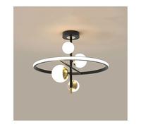 Lustres, Led Moderne Inspiré D'satellite Artificiel Pour Salon, Chambre À Coucher, Bureau, Salle À Manger, Culot E14 + Source Lumineuse Led/Gradation À 3 Couleurs/50 Cm