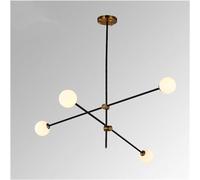 Lustres LED,-postmoderne-lustre minimaliste en verre de haricot magique, éclairage de lustre moléculaire de salon,suspension cuisine moderne