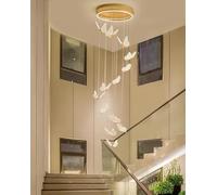 Lustres LED pour entrée, Salon, Lustre Haut Plafond, Papillon Acrylique, Grande Suspension, luminaire Moderne pour Salle à Manger, Couloir, escalier, lumière à intensité Variable (
