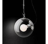 Lustres LED, salle des enfants en verre transparent sphérique pour enfants, luminaire de bulle créative, lampe suspendue réglable à hauteur moderne E27 pour la chambre à manger du salon Ø25 cm rond