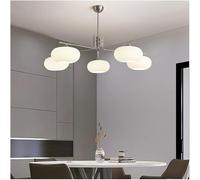 Lustres, Lumière Moderne - Lait avec Boule dorée et - Ferme Noir et Blanc pour Salon, Salle à Manger,