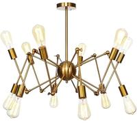 Lustres, Lustre doré E26, luminaire Suspendu Moderne, luminaires de Plafond Vintage, compatibles avec la Cuisine, Le Salon, la Salle à Manger, la Chambre à Coucher ou la Ferme