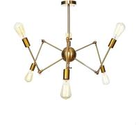 Lustres, Lustre doré E26, luminaire Suspendu Moderne, luminaires de Plafond Vintage, compatibles avec la Cuisine, Le Salon, la Salle à Manger, la Chambre à Coucher ou la Ferme