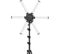 Lustres Moderne Plafonnier Led Ring Light Kit,34Inch Star Ring Light Led Photographie Fill Light Six Bras 3200K-5600K Vidéo Multimédia Lampe Avec Trépied Pour Maquillage Téléphone En Direct