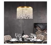 Lustres Modernes en Cristal Clair pour Plafond, suspensions LED luxueuses pour Salon et Salle à Manger, luminaires circulaires pour la Maison