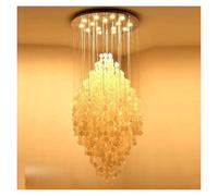Lustres Modernes en Forme de Coquillage pour Duplex, Grandes Villas, Halls et Salons, Lampes suspendues pour éclairage de Plafond (D80 x H150 cm)