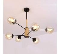 Lustres modernes, luminaires de plafond montés, lustre moderne, lampe à bulles en verre du milieu du siècle, plafonnier moléculaire E27 de créativité, salon,lumières suspendues