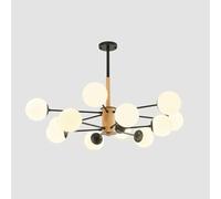 Lustres modernes, luminaires de plafond montés, lustre moderne, lampe à bulles en verre du milieu du siècle, plafonnier moléculaire E27 de créativité, salon,lumières suspendues