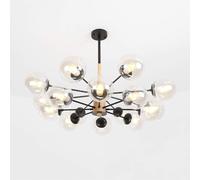 Lustres modernes, luminaires de plafond montés, lustre moderne, lampe à bulles en verre du milieu du siècle, plafonnier moléculaire E27 de créativité, salon,lumières suspendues
