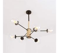 Lustres modernes, luminaires de plafond montés, lustre moderne, lampe à bulles en verre du milieu du siècle, plafonnier moléculaire E27 de créativité, salon,lumières suspendues